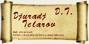 Đurađ Telarov vizit kartica